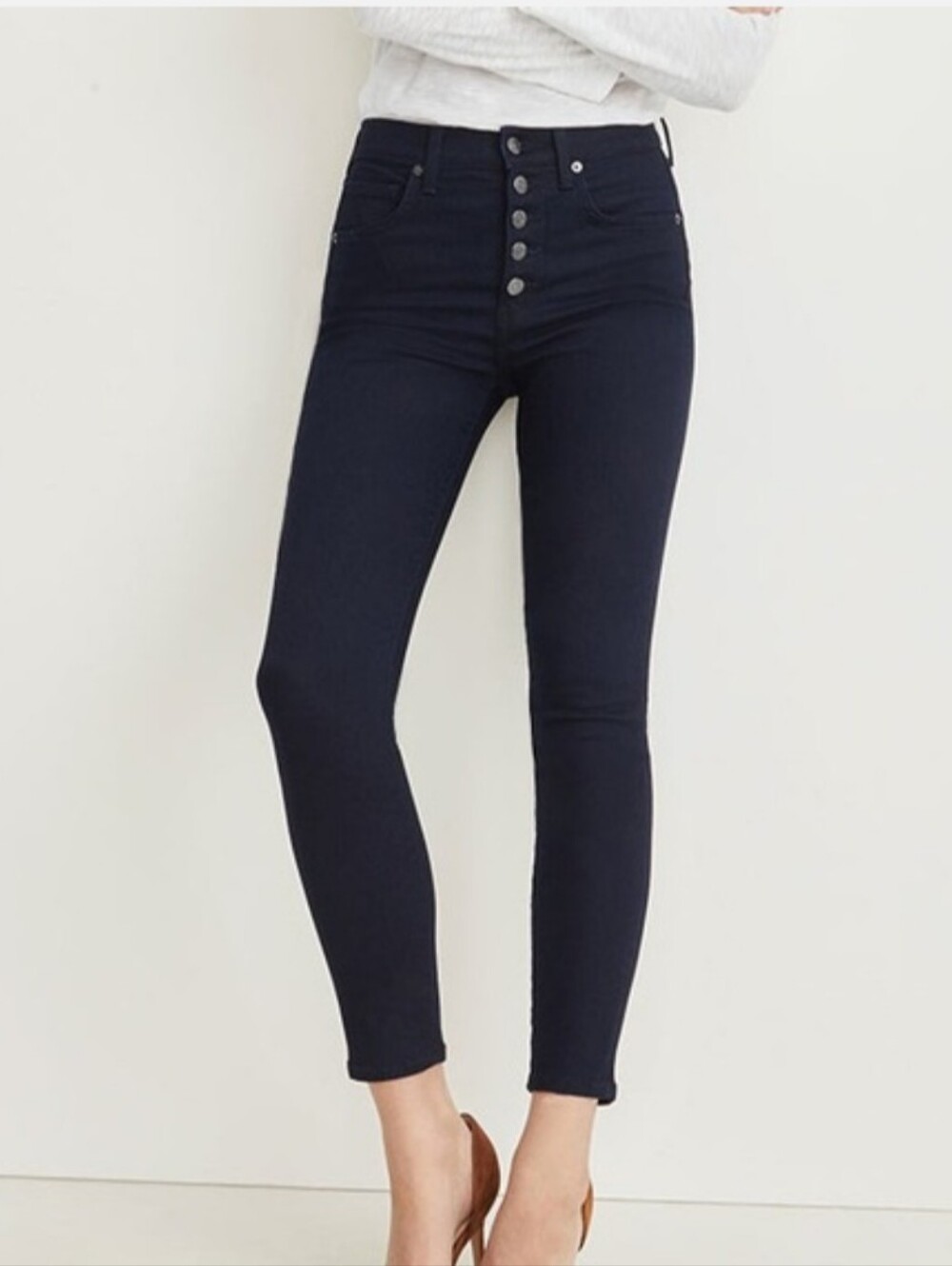 Veronica Beard Women's Dark Blue Debbie High-Rise Skinny Jean 26x 26